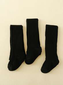 3 piezas Mallas a rayas blanco y negro para niños, adecuados para uso diario