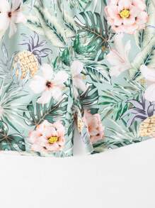 小男童熱帶圖案泳褲