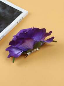 1入組女士玫瑰花髮夾非常適合跳舞、波西米亞風格、度假、拍照、節日、派對配飾