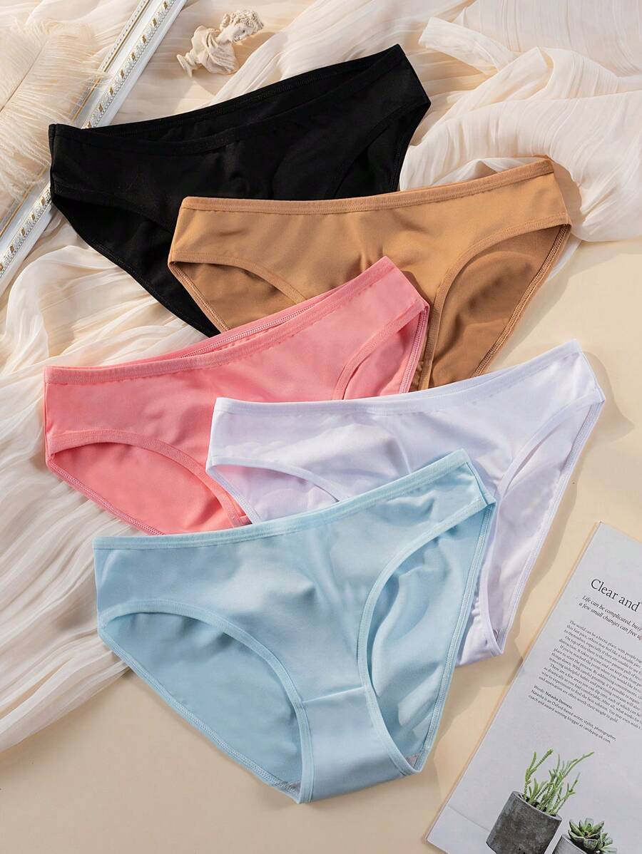 5 piezas Set bragas unicolor - Multicolor - Ver 1