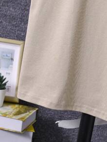 SHEIN 男孩字母貼布T恤和運動褲 - 彩色 - 查看 7