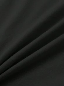 SHEIN Girls Solid Tank Top - Black - View 6