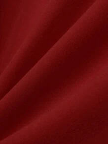 Manfinity Homme Men T-Shirts Fit Crew Neck Short Sleeve Slogan Tee Casual - Red - View 6