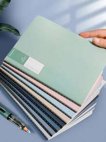 1pc Random Color Notebook, Vintage Portable Journal Notebook For School Student, Office - Multicolor - View 2