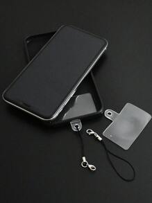 Cái/bộ Trắng Trong Dây Điện Thoại Miếng & 2 Cái/bộ Đen Dây Điện Thoại & 2 Cái/bộ Dây Cho Tự Làm Vòng Tay Vòng Cổ - Đen và trắng - Xem 1