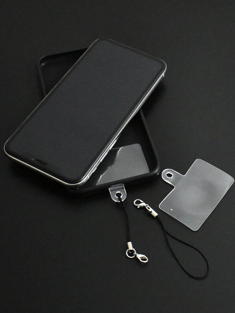 Cái/bộ Trắng Trong Dây Điện Thoại Miếng & 2 Cái/bộ Đen Dây Điện Thoại & 2 Cái/bộ Dây Cho Tự Làm Vòng Tay Vòng Cổ - Đen và trắng - Xem 1