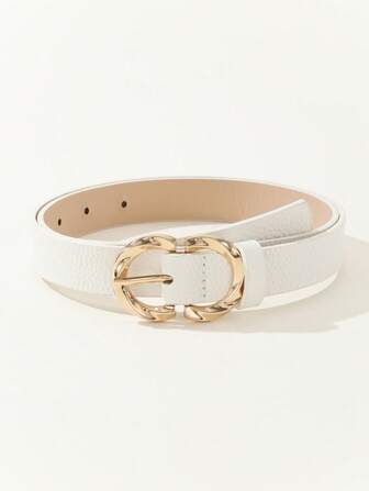 1 件女士时尚休闲百搭三扣腰带，适合夏季、秋季、万圣节