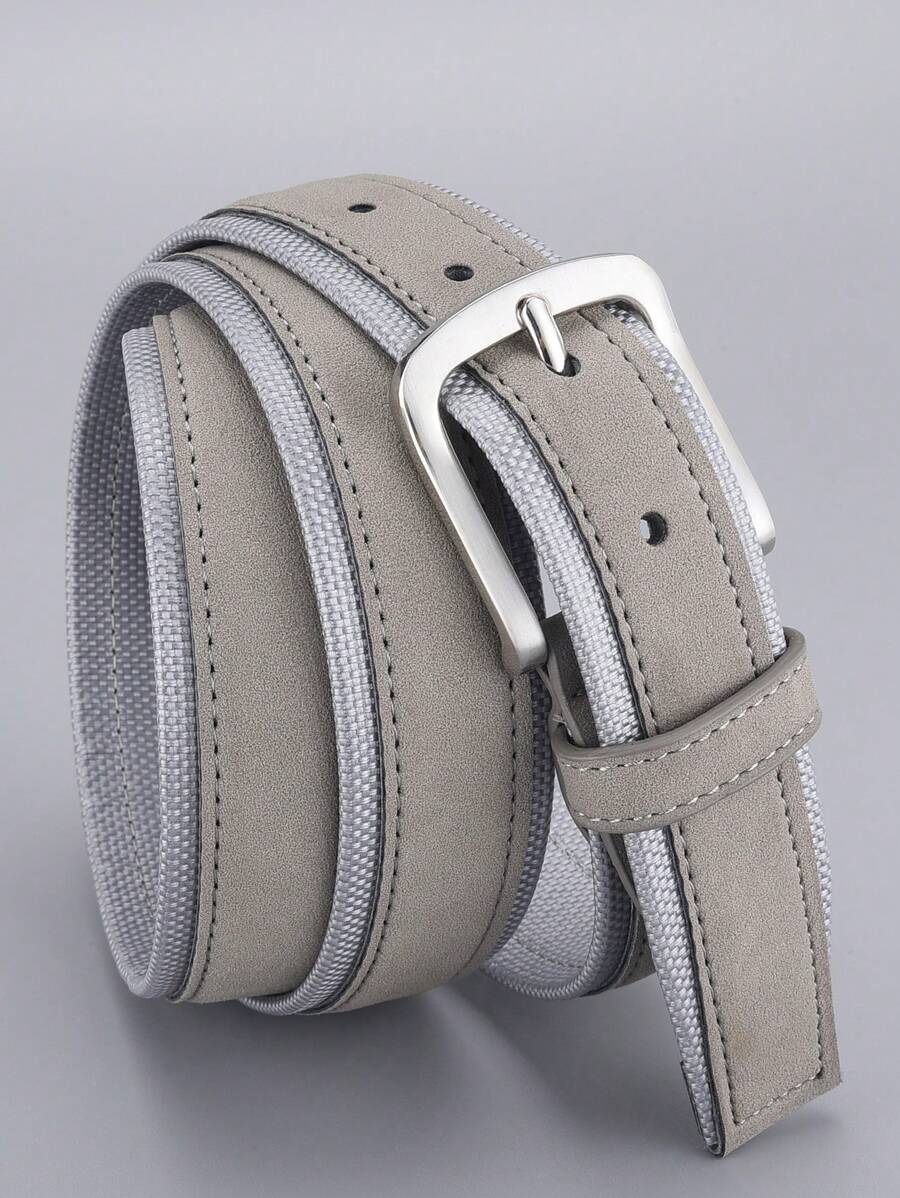 1pc Men Buckle Decor Fashion Belt For Daily Decoration - Multicolor - View 1