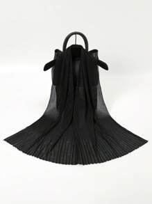 1條女式幾何和葉子印花時尚圍巾適合日常生活 - 彩色 - 查看 3