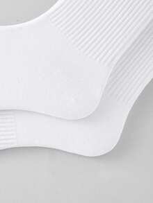 4 perechi de șosete casual solide pentru femei