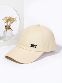 1頂女式馬尾棒球帽，夏季防曬調節式棒球帽，防紫外線 - 米色 - 查看 2