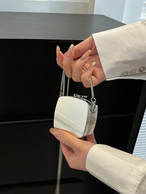 Mini Box Bag Metallic Funky