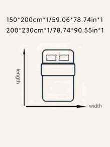 1pc Solid Color White Quilted Quilt, Modern Soft Bedspread For Bedroom - White - View 3