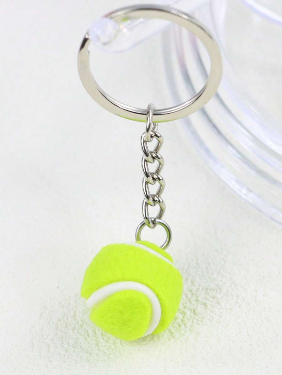 1pc Unisex Tennis Charm Fashionable Keychain For Key Decoration - Multicolor - View 1