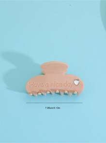 1入組女士水鑽裝飾字母細節半圓形造型時尚髮爪適用於日常 - 彩色 - 查看 3