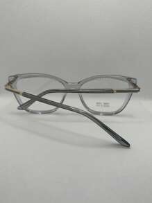 1pair Women Geometric Frame Fashionable Eyeglasses For Daily Life - Clear - View 2