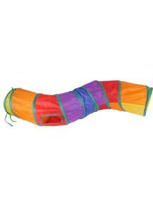 1pc Foldable Cat Tunnel For Cat For Play - Multicolor - View 3