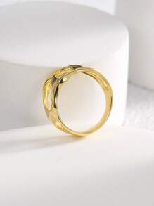 Charm-In Nhẫn rỗng không đối xứng - Vàng - Xem 4