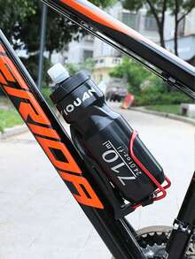 Sports Cycling Water Bottle With Dust Cover - Black - View 6