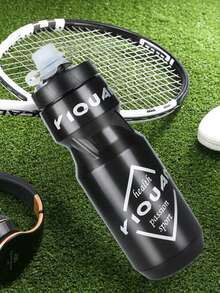 Sports Cycling Water Bottle With Dust Cover - Black - View 7