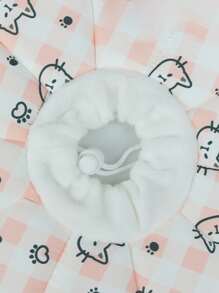 1pc Cat Print Pet Recovery Collar For Cat And Dog For Prevent Licking - Multicolor - View 2