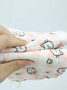 1pc Cat Print Pet Recovery Collar For Cat And Dog For Prevent Licking - Multicolor - View 6