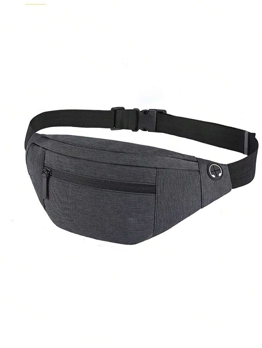 1pc Waterproof Running Waist Bag - Dark Grey - View 1