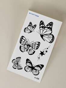 STARTTOOS 9sheets Butterfly Pattern Tattoo Sticker Y2k Temporary Tattoos