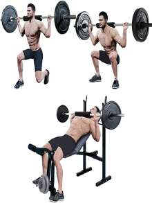 1pc Black Polyamide Barbell Pad - Black - View 2