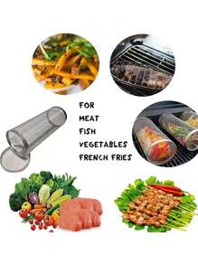 1pc Silver Stainless Steel Outdoor Stove - Silver - View 4