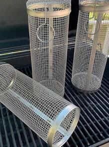 1pc Silver Stainless Steel Outdoor Stove - Silver - View 8