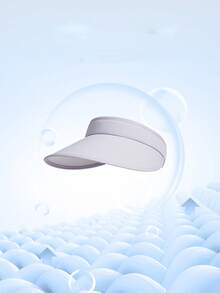 Sombrero protección solar naranja elastano ciclista - Multicolor - Ver 2