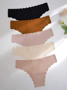 5 条装 扇贝边性感内裤套装