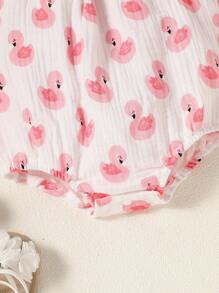 Bodysuits Em bé Thú vật Tất cả trên in - trắng - Xem 3