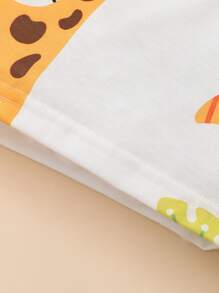 Baby Boy Cartoon Graphic Tee - White - View 4