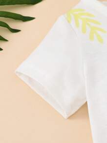 Baby Boy Cartoon Graphic Tee - White - View 7