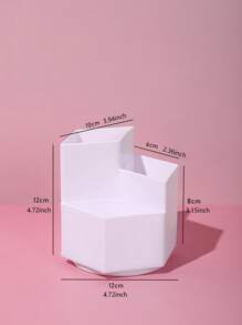 1 hộp đựng cọ trang điểm xoay được - trắng - Xem 9