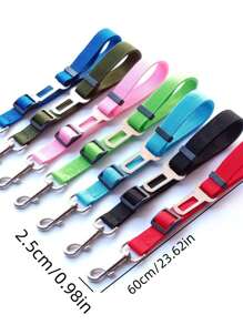 1 Dây đai an toàn ô tô cho chó có thể điều chỉnh màu sắc ngẫu nhiên - Nhiều màu - Xem 3