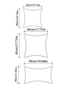 1入組海馬圖案靠墊套家居布藝裝飾抱枕套 - 彩色 - 查看 5