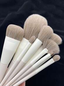 10 piezas Juego de brochas de maquillaje Brocha de sombra de ojos de pelo de caballo Brocha de maquillaje Brocha de corrector Brocha de base Herramientas de belleza portátiles, Juego de brochas, Juego de brochas de maquillaje, Juego de maquillaje completo, Juego de brochas de maquillaje, Kit de maquillaje completo, Juego de brochas, Juego de brochas de maquillaje, Juego de regalo de maquillaje, Juego - Multicolor - Ver 6