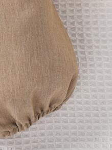 SHEIN Đứa bé trai Nơ mặt trước Áo sơ mi & Quần short - Nhiều màu - Xem 3