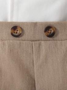 SHEIN Đứa bé trai Nơ mặt trước Áo sơ mi & Quần short - Nhiều màu - Xem 5