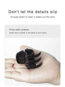 Short Body Wave Ponytail Synthetic Hair Extension With Claw - Dark Brown - View 3