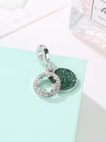 decoração de strass pingente redondo
