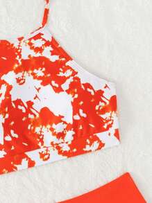 Tankinis Nữ Cà vạt nhuộm - trái cam - Xem 6