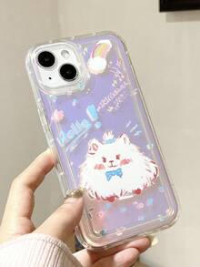 小狗樣式手機殼帶鐳射紙 - 彩色 - 查看 5