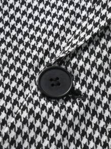 Manfinity Mode 男士千鳥格單釦西裝外套