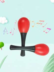 2只裝塑料鼓現代家用雙色鼓 - 紅色 - 查看 4