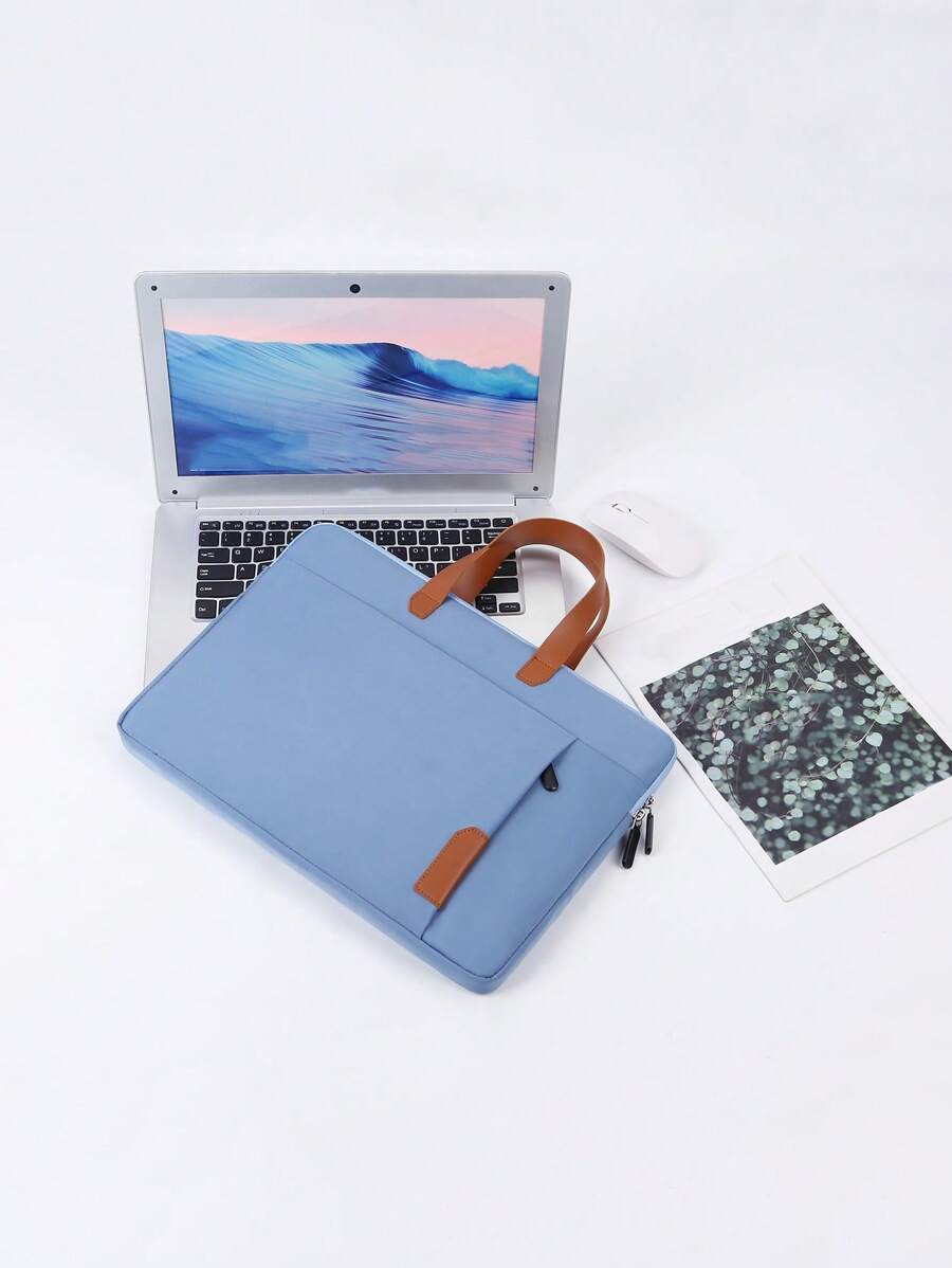 Large Capacity Multifunctional Waterproof Laptop Bag - Blue - View 1
