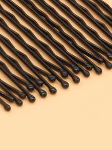 100 件女士波浪设计休闲发夹，适合日常生活发夹爪夹发夹发夹